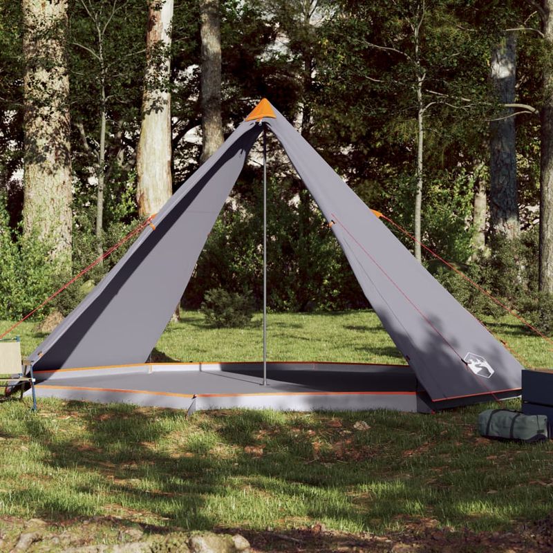 Sport si Outdoor - Camping - Corturi camping - Cort de familie Tipi pentru 8 persoane gri impermeabil - Infinity.ro