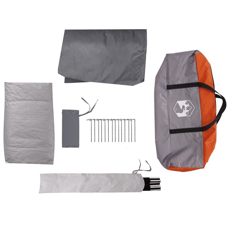 Sport si Outdoor - Camping - Corturi camping - Cort de familie Tipi pentru 8 persoane gri impermeabil - Infinity.ro