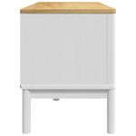 Casa si Gradina - Mobilier - Comode si corpuri - Comode - Dulap TV "FLORO", alb, 114x43x55 cm, lemn masiv de pin - Infinity.ro