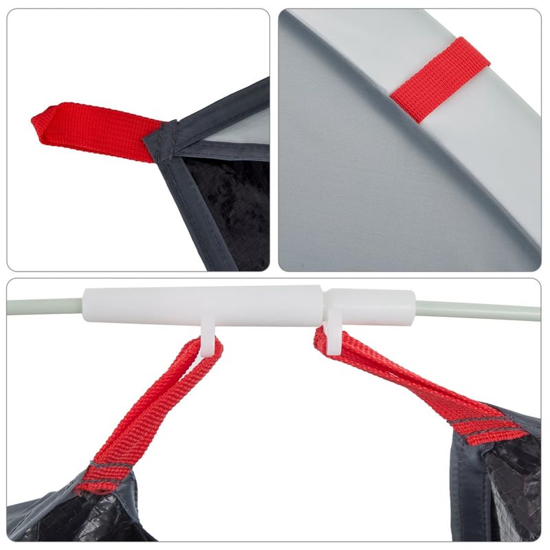 Sport si Outdoor - Camping - Corturi camping - Cort de plaja pop-up, gri, impermeabil - Infinity.ro