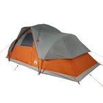 Sport si Outdoor - Camping - Corturi camping - Cort de familie cupola 9 persoane, gri/portocaliu, impermeabil - Infinity.ro