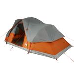 Sport si Outdoor - Camping - Corturi camping - Cort de familie cupola 9 persoane, gri/portocaliu, impermeabil - Infinity.ro