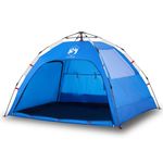 Sport si Outdoor - Camping - Corturi camping - Cort camping 4 persoane albastru azur impermeabil setare rapida - Infinity.ro