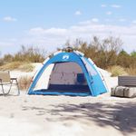Sport si Outdoor - Camping - Corturi camping - Cort camping 4 persoane albastru azur impermeabil setare rapida - Infinity.ro