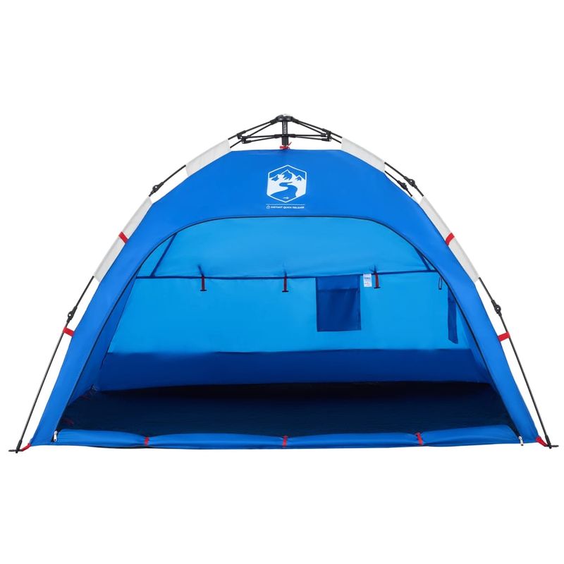 Sport si Outdoor - Camping - Corturi camping - Cort camping 4 persoane albastru azur impermeabil setare rapida - Infinity.ro
