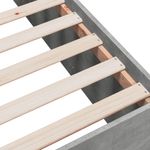 Casa si Gradina - Mobilier - Paturi si accesorii - Paturi - Cadru de pat, gri beton, 120x190 cm, lemn prelucrat - Infinity.ro