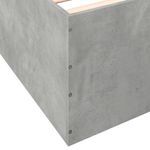 Casa si Gradina - Mobilier - Paturi si accesorii - Paturi - Cadru de pat, gri beton, 120x190 cm, lemn prelucrat - Infinity.ro