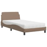 Casa si Gradina - Mobilier - Paturi si accesorii - Paturi - Pat cu saltea, cappuccino, 100x200cm piele ecologica - Infinity.ro