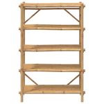 Casa si Gradina - Mobilier - Biblioteci si rafturi - Rafturi - Raft cu 5 niveluri, 100x40x150 cm, bambus - Infinity.ro