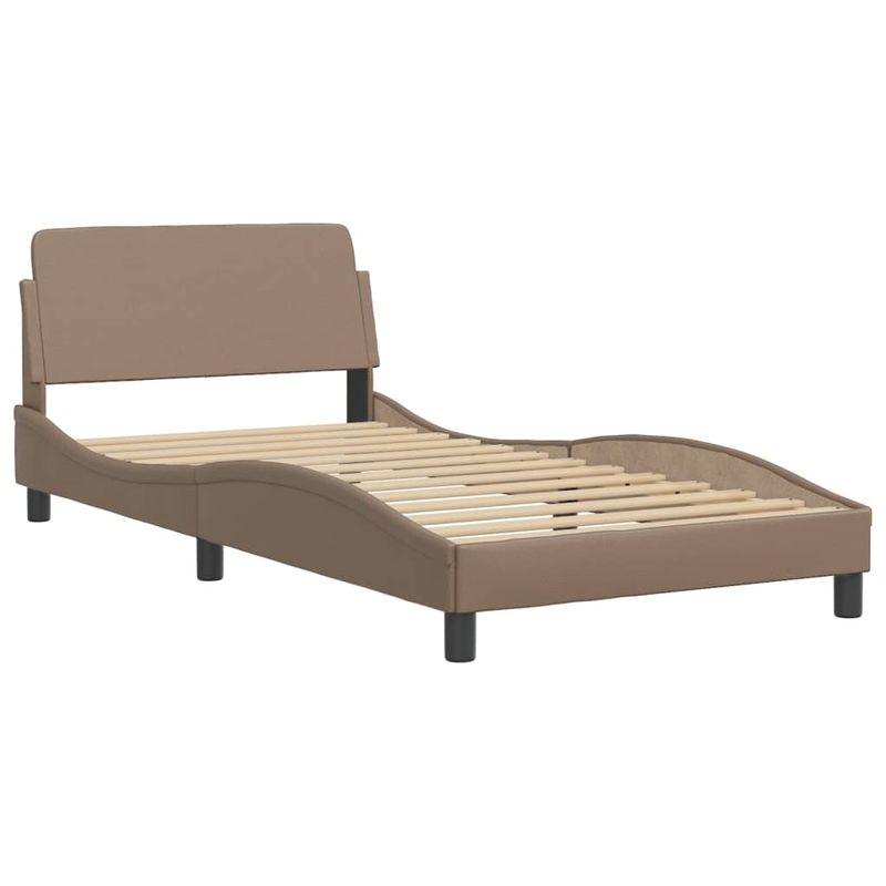 Casa si Gradina - Mobilier - Paturi si accesorii - Paturi - Pat cu saltea, cappuccino, 100x200cm piele ecologica - Infinity.ro