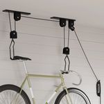 Sport si Outdoor - Ciclism - Accesorii pentru biciclete - Suporturi accesorii biciclete - Palanuri pentru biciclete cu suport pe tavan, 2 buc., 20 kg - Infinity.ro