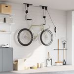 Sport si Outdoor - Ciclism - Accesorii pentru biciclete - Suporturi accesorii biciclete - Palanuri pentru biciclete cu suport pe tavan, 2 buc., 20 kg - Infinity.ro