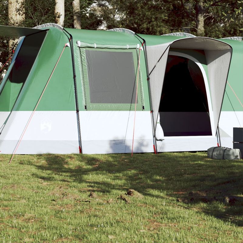 Sport si Outdoor - Camping - Corturi camping - Cort de camping tunel pentru 4 persoane, verde, impermeabil - Infinity.ro
