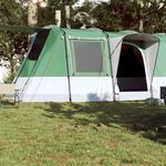 Sport si Outdoor - Camping - Corturi camping - Cort de camping tunel pentru 4 persoane, verde, impermeabil - Infinity.ro