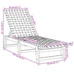 Casa si Gradina - Gradina si terasa - Mobilier exterior - Scaune si sezlonguri gradina - Sezlonguri cu masa, 2 buc, albastru inchis, lemn masiv acacia - Infinity.ro
