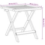 Casa si Gradina - Gradina si terasa - Mobilier exterior - Scaune si sezlonguri gradina - Sezlonguri cu masa, 2 buc, albastru inchis, lemn masiv acacia - Infinity.ro