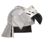 Casa si Gradina - Decoratiuni - Decoratiuni petrecere - Masti si costume carnaval - Coif cavaler medieval antichizat jocuri pe roluri argintiu otel - Infinity.ro