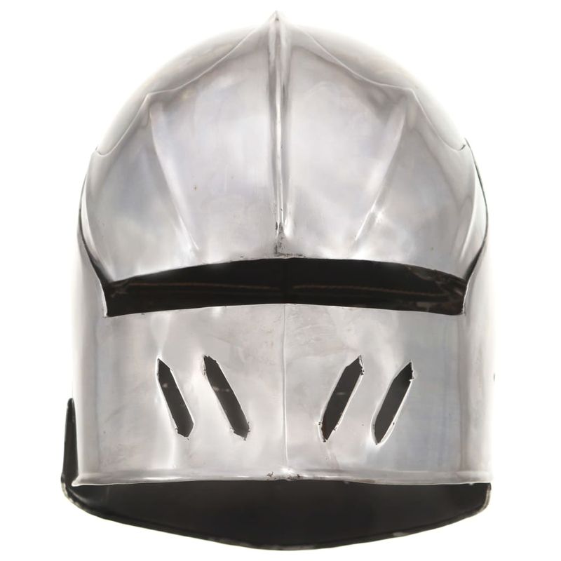 Casa si Gradina - Decoratiuni - Decoratiuni petrecere - Masti si costume carnaval - Coif cavaler medieval antichizat jocuri pe roluri argintiu otel - Infinity.ro