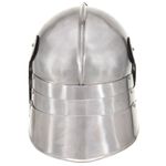 Casa si Gradina - Decoratiuni - Decoratiuni petrecere - Masti si costume carnaval - Coif cavaler medieval antichizat jocuri pe roluri argintiu otel - Infinity.ro