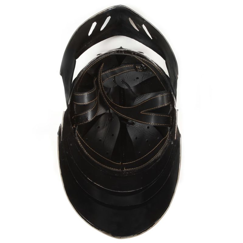 Casa si Gradina - Decoratiuni - Decoratiuni petrecere - Masti si costume carnaval - Coif cavaler medieval antichizat jocuri pe roluri argintiu otel - Infinity.ro