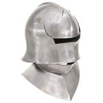 Casa si Gradina - Decoratiuni - Decoratiuni petrecere - Masti si costume carnaval - Coif cavaler medieval antic, jocuri de rol, argintiu, otel, model 31 - Infinity.ro