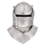 Casa si Gradina - Decoratiuni - Decoratiuni petrecere - Masti si costume carnaval - Coif cavaler medieval antic, jocuri de rol, argintiu, otel, model 31 - Infinity.ro