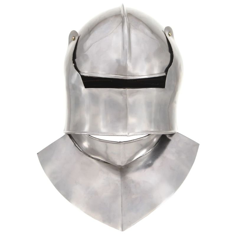 Casa si Gradina - Decoratiuni - Decoratiuni petrecere - Masti si costume carnaval - Coif cavaler medieval antic, jocuri de rol, argintiu, otel, model 31 - Infinity.ro