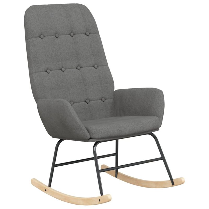 Casa si Gradina - Gradina si terasa - Balansoare si hamace - Balansoare - Scaun balansoar cu taburet, gri deschis, textil - Infinity.ro