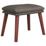 Casa si Gradina - Mobilier - Scaune si fotolii - Tabureti - Taburet, 45x29,5x35 cm, piele ecologica, model picior din lemn - Infinity.ro