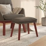 Casa si Gradina - Mobilier - Scaune si fotolii - Tabureti - Taburet, 45x29,5x35 cm, piele ecologica, model picior din lemn - Infinity.ro