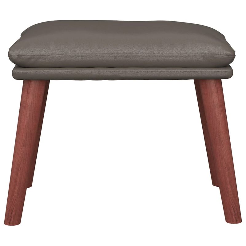 Casa si Gradina - Mobilier - Scaune si fotolii - Tabureti - Taburet, 45x29,5x35 cm, piele ecologica, model picior din lemn - Infinity.ro