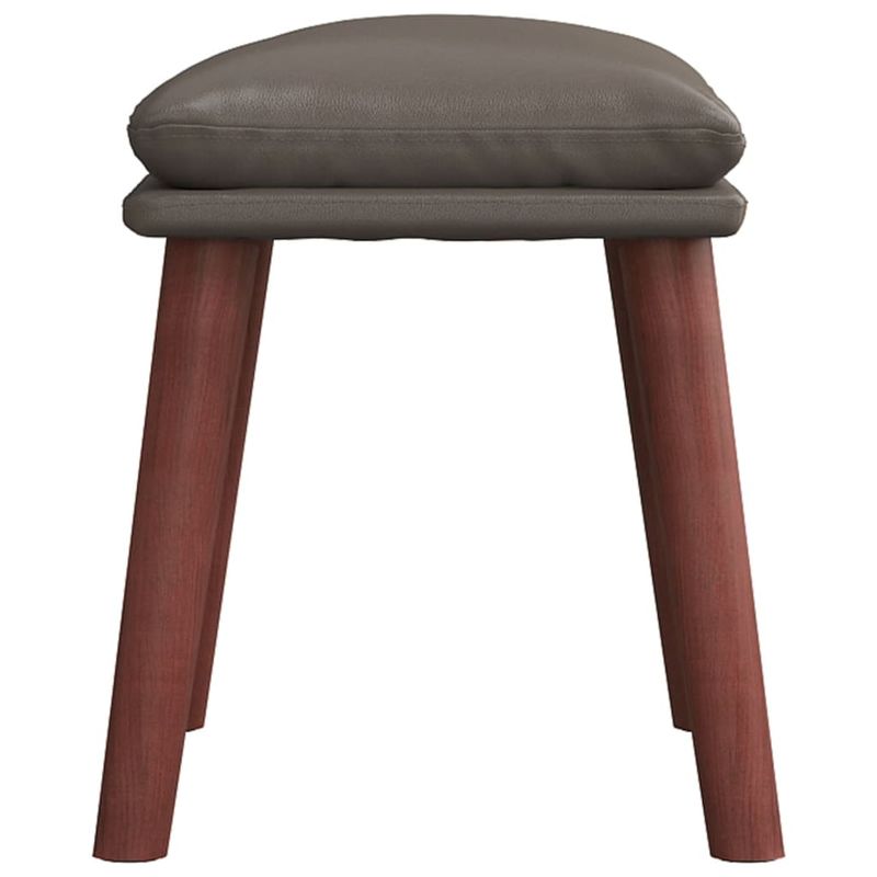 Casa si Gradina - Mobilier - Scaune si fotolii - Tabureti - Taburet, 45x29,5x35 cm, piele ecologica, model picior din lemn - Infinity.ro
