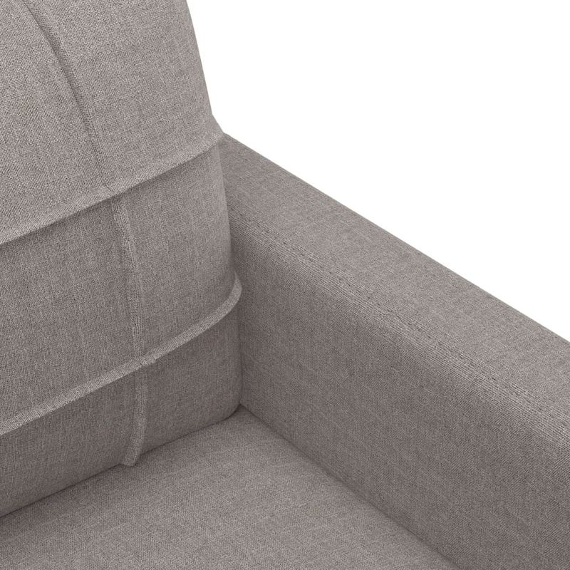 Casa si Gradina - Mobilier - Seturi de mobilier - Seturi living - Set de canapea cu perne, 3 piese, gri taupe, material textil - Infinity.ro