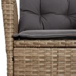 Casa si Gradina - Gradina si terasa - Mobilier exterior - Seturi mobila gradina - Set de masa pentru gradina, 9 piese, cu perne, bej, poliratan - Infinity.ro