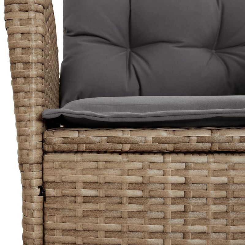 Casa si Gradina - Gradina si terasa - Mobilier exterior - Seturi mobila gradina - Set de masa pentru gradina, 9 piese, cu perne, bej, poliratan - Infinity.ro