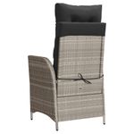 Casa si Gradina - Gradina si terasa - Mobilier exterior - Scaune si sezlonguri gradina - Scaun de gradina rabarabil cu suport picioare,2 buc., poliratan - Infinity.ro