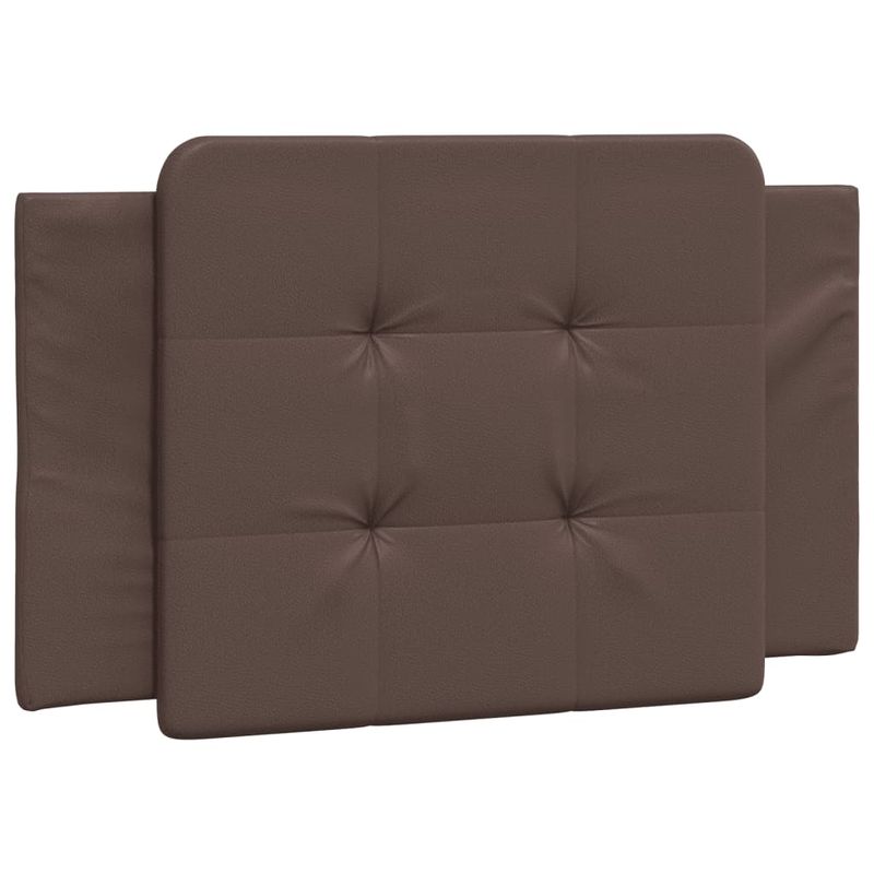 Casa si Gradina - Mobilier - Paturi si accesorii - Paturi - Cadru de pat cu tablie, maro, 90x200 cm, piele ecologica - Infinity.ro