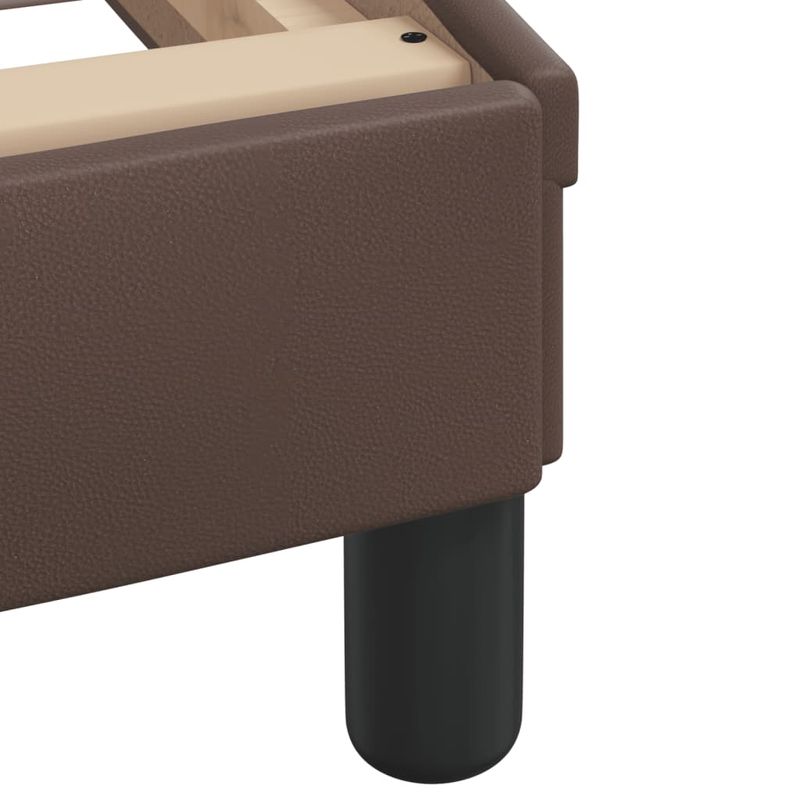 Casa si Gradina - Mobilier - Paturi si accesorii - Paturi - Cadru de pat cu tablie, maro, 90x200 cm, piele ecologica - Infinity.ro