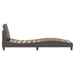 Casa si Gradina - Mobilier - Paturi si accesorii - Paturi - Cadru de pat cu tablie, gri, 100x200 cm, piele ecologica - Infinity.ro