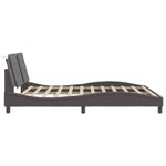 Casa si Gradina - Mobilier - Paturi si accesorii - Paturi - Cadru de pat cu tablie, gri, 180x200 cm, piele ecologica - Infinity.ro