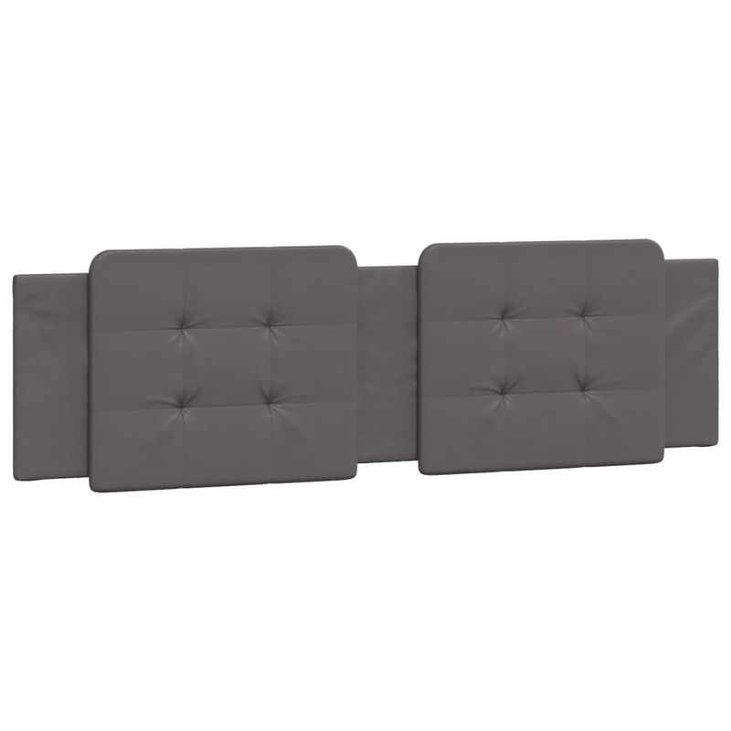 Casa si Gradina - Mobilier - Paturi si accesorii - Paturi - Cadru de pat cu tablie, gri, 180x200 cm, piele ecologica - Infinity.ro