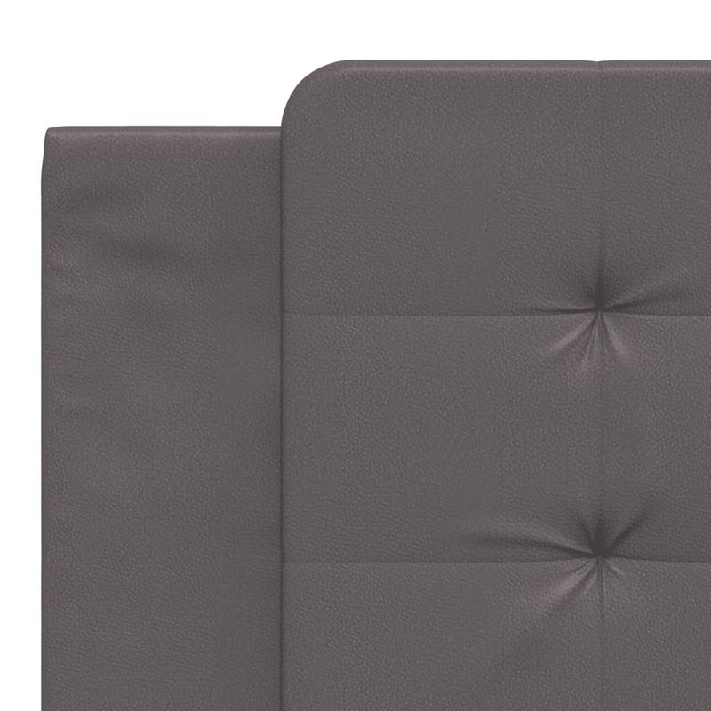 Casa si Gradina - Mobilier - Paturi si accesorii - Paturi - Cadru de pat cu tablie, gri, 180x200 cm, piele ecologica - Infinity.ro