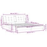 Casa si Gradina - Mobilier - Paturi si accesorii - Paturi - Cadru de pat cu tablie, gri, 180x200 cm, piele ecologica - Infinity.ro