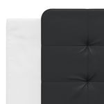 Casa si Gradina - Mobilier - Paturi si accesorii - Paturi - Cadru de pat cu LED, alb si negru, 180x200 cm, piele ecologica - Infinity.ro