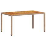 Casa si Gradina - Gradina si terasa - Mobilier exterior - Seturi mobila gradina - Set mobilier gradina cu perne 5 piese bej poliratan/lemn acacia - Infinity.ro