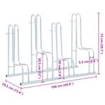 Sport si Outdoor - Ciclism - Accesorii pentru biciclete - Suporturi accesorii biciclete - Suport de sine statator pentru 4 biciclete, otel galvanizat, model suport înalt - Infinity.ro