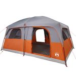 Sport si Outdoor - Camping - Corturi camping - Cort de camping pentru 10 persoane, gri/portocaliu, impermeabil - Infinity.ro