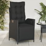 Casa si Gradina - Gradina si terasa - Mobilier exterior - Scaune si sezlonguri gradina - Scaun de gradina rabatabil cu suport picioare,2 buc., poliratan - Infinity.ro