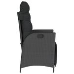 Casa si Gradina - Gradina si terasa - Mobilier exterior - Scaune si sezlonguri gradina - Scaun de gradina rabatabil cu suport picioare,2 buc., poliratan - Infinity.ro
