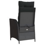 Casa si Gradina - Gradina si terasa - Mobilier exterior - Scaune si sezlonguri gradina - Scaun de gradina rabatabil cu suport picioare,2 buc., poliratan - Infinity.ro
